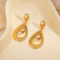 Pendientes colgantes de acero inoxidable 304&nbsp;WGFEC34-02