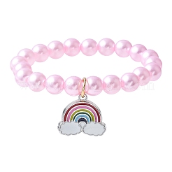 ABS-Kunststoff-Imitationsperlen dehnen Armbänder aus&nbsp;BJEW-JB11585-02