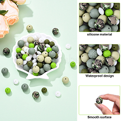 Perle focali in silicone ecologico per uso alimentare&nbsp;SIL-YW0001-72B