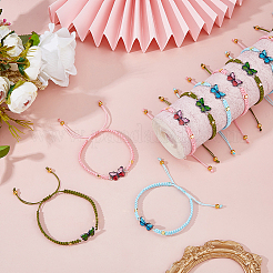12 Stück 3 Stil Nylonschnur Armbänder machen&nbsp;BJEW-HS00014