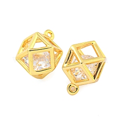 Pendentifs en laiton zircon cubique pavé&nbsp;KK-M286-14G