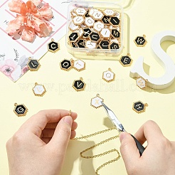 52pcs 2 pendentifs en alliage de couleurs&nbsp;ENAM-CJ0006-92