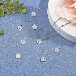 Colgante de acero inoxidable 304 con engastes de rhinestone&nbsp;STAS-UN0007-21P
