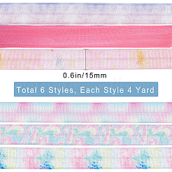 Cordon élastique plat en polyester de 24 yard&nbsp;EC-GF0001-22