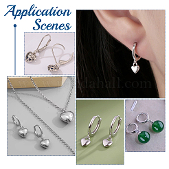 2 paio di 925 cerchietti per orecchini in argento sterling&nbsp;STER-UN0001-76