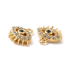 Micro en laiton des yeux ouvrent breloques de zircons&nbsp;KK-G435-22G