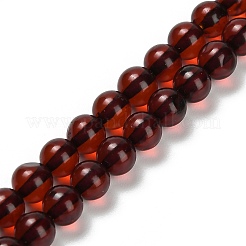 Perles d'ambre naturel brins&nbsp;G-Z100-A02-5mm-01