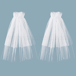 Maniche lunghe in nylon da sposa per donna&nbsp;AJEW-WH20007-91A