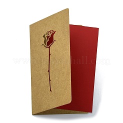 3 Set Grußkarten aus Kraftpapier.&nbsp;AJEW-FS0001-27C