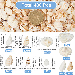 Natürlichen Muschelperlen&nbsp;SHEL-SP0001-03