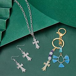 20 Stück 2-Farben-Legierung Kristall-Strass-Anhänger&nbsp;FIND-AR0003-91