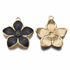Pendentifs d'émail en alliage&nbsp;ENAM-T011-107B-NR