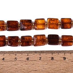 Rangs de perles d'ambre sanglant naturel&nbsp;G-N371-15A-01
