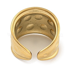 Bague ouverte en acier inoxydable 304 pour femme&nbsp;RJEW-U014-19G