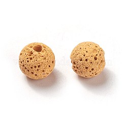 Perle di roccia lavica naturale non cerate&nbsp;G-F325-8mm-A01