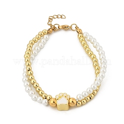 Pulseras de cobre multifilares&nbsp;BJEW-M056-09G-05