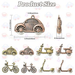 8 pz 8 stili pendenti in lega di stile tibetano&nbsp;FIND-CJ0005-92