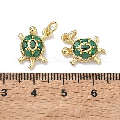 Colgante micropavé cubic zirconia de latón&nbsp;KK-K420-03C-G