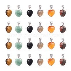 12pcs 6 natürliche Edelsteinanhänger im Stil&nbsp;G-LS0002-10