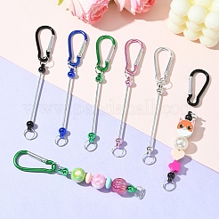 10 Stück 5 Farben Aluminium Kletterkarabiner&nbsp;AJEW-YW0001-22