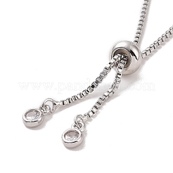 Collana con pendente snanke in zirconi cubici con catene a coppa&nbsp;NJEW-P276-01P