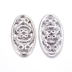 Tibetischer stil Aluminium Anhänger & Charms&nbsp;TIBEP-EA9722YKG-AS-FF