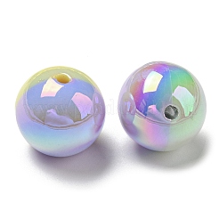 UV-Beschichtung regenbogenschillernde undurchsichtige Acrylperlen&nbsp;MACR-D081-15