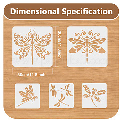 5 stücke 5 arten haustier aushöhlen zeichnung malschablonen&nbsp;DIY-WH0669-041