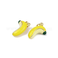 Colgantes de esmalte de latón&nbsp;KK-H072-18G-11