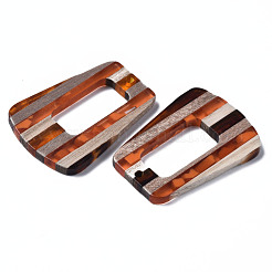 Colgantes de resina y madera de nogal&nbsp;RESI-N025-013A-D01