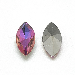 DIY spitzen zurück k9 Glas Strass Cabochons&nbsp;RGLA-T051-5x10mm-04