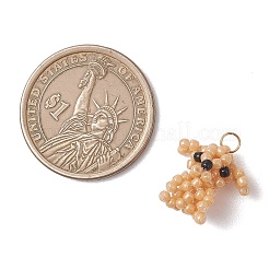 Pendentifs pour chiens en perles de verre&nbsp;PALLOY-MZ01223-01