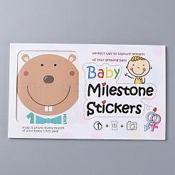 1~12 Monate Zahlenthemen Baby Meilensteinaufkleber&nbsp;DIY-H127-B12
