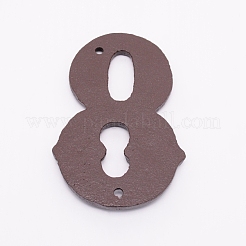 Eisen Hausadresse Nummer&nbsp;X-AJEW-WH0018-93H