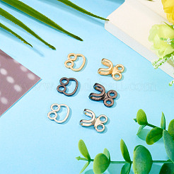 15 Satz 3 Farben Legierung Taille Extender Haken & Ösen Verschlüsse&nbsp;DIY-TA0012-28