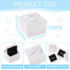 Quadratische Geschenk-Aufbewahrungsboxen aus Karton und Papier&nbsp;CON-TAC0001-17B