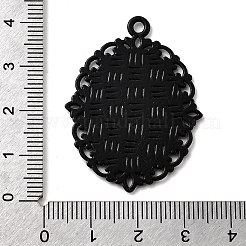 Alliage d'électrophorèse supports cabochons pendentif ovale&nbsp;X-PALLOY-Q304-50-NR