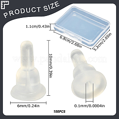 100 pz dadi per le orecchie in silicone&nbsp;FIND-SC0001-83
