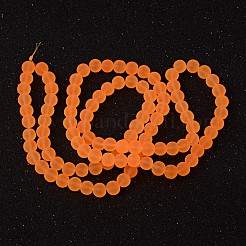 Fili di perline di vetro trasparenti per pitturare&nbsp;X-GLAA-S031-8mm-33