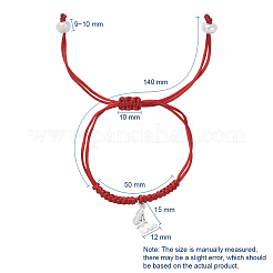 Braccialetti di perline intrecciati regolabili&nbsp;BJEW-JB04866-05
