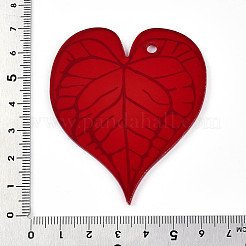 Pendentifs acryliques imprimés transparents&nbsp;TACR-T028-33B
