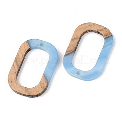 Pendentifs en résine opaque et bois de noyer&nbsp;RESI-S389-031A-C01