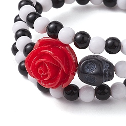 Bracelets ronds en perles acryliques&nbsp;BJEW-JB10835