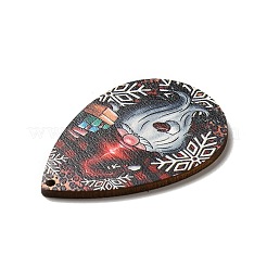 Grands pendentifs en bois imprimé simple face&nbsp;WOOD-H102-03H