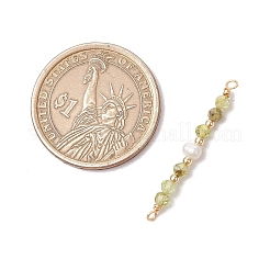 12 Stück 12 Stile facettierte runde natürliche Mischsteinperlen Verbinder Charms&nbsp;PALLOY-JF03557