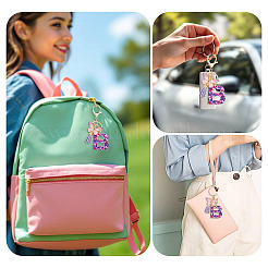 Porte-clés pendentif papillon en résine&nbsp;KEYC-TAC0034-03B