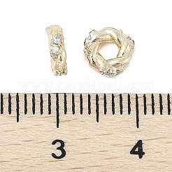 Perles de zircone cubique micro pave en Laiton&nbsp;KK-K297-49KCG