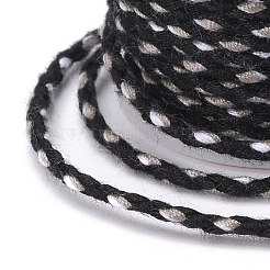 Cordon en polycoton à 4 brin avec fil métallique&nbsp;OCOR-Z003-D09