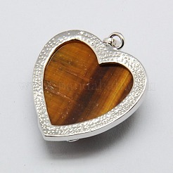 Cuore di tigre naturale ciondoli occhio&nbsp;X-GP356-7