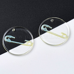 Transparente Harzanhänger&nbsp;RESI-N030-005C